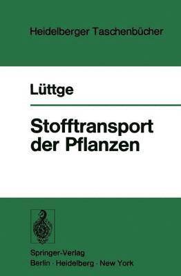 bokomslag Stofftransport der Pflanzen