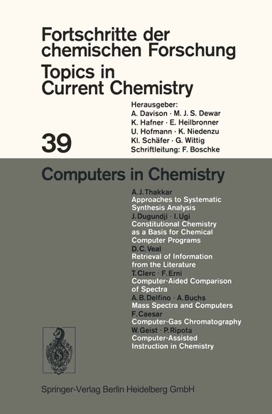 Kendall N. Houk, Christopher A. Hunter, Michael J. Krische, Jean-Marie Lehn, Steven V. Ley, Massimo Olivucci, Joachim Thiem, Margherita Venturi, Pierre Vogel, Chi-Huey Wong, Henry N. C. Wong, Hisashi Yamamoto - Computers in Chemistry, Häftad
