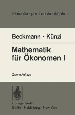 bokomslag Mathematik fr konomen I