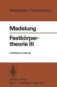 bokomslag Festkrpertheorie III