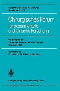 bokomslag Chirurgisches Forum fr experimentelle und klinische Forschung