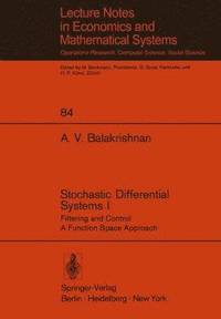 bokomslag Stochastic Differential Systems I