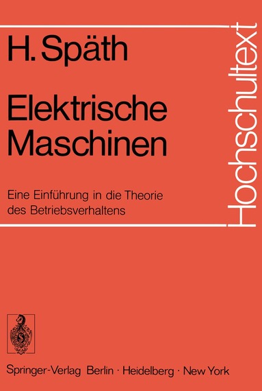 Helmut Späth - Elektrische Maschinen, Häftad