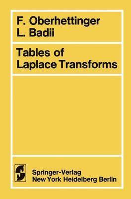 Tables of Laplace Transforms 1