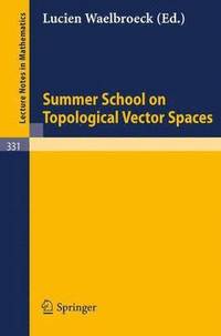 bokomslag Summer School on Topological Vector Spaces