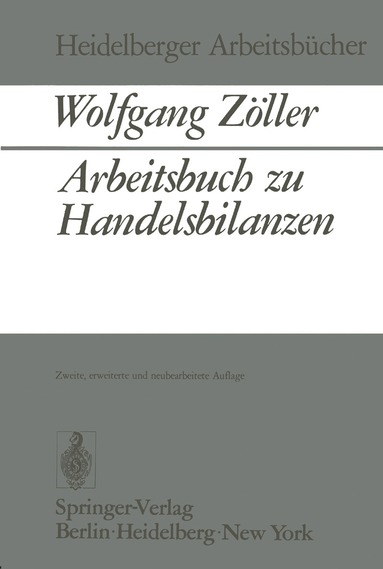 W. Zöller - Arbeitsbuch zu Handelsbilanzen, Häftad