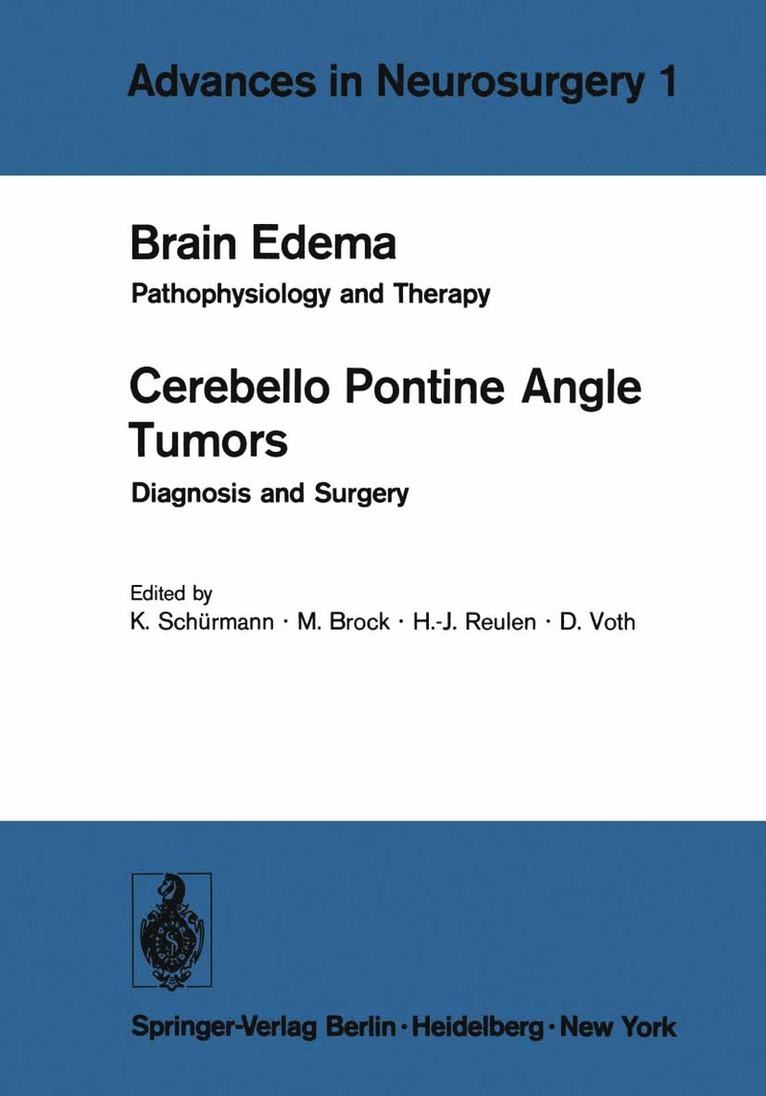 Brain Edema / Cerebello Pontine Angle Tumors 1