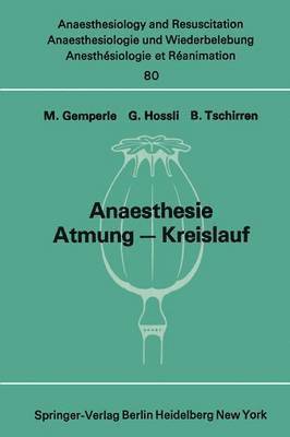 bokomslag Anaesthesie Atmung  Kreislauf