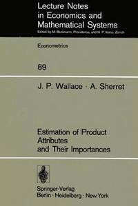 bokomslag Estimation of Product Attributes and Their Importances