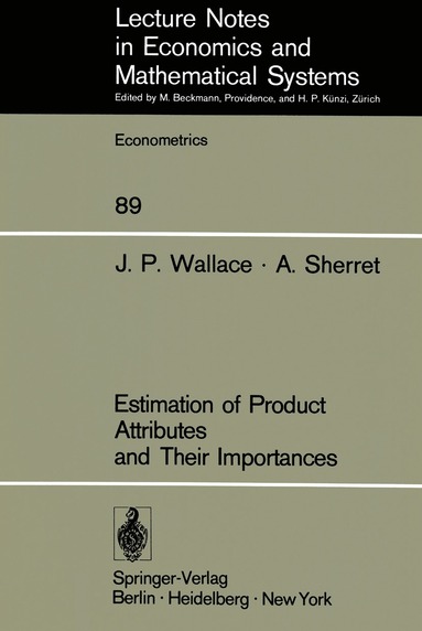 bokomslag Estimation of Product Attributes and Their Importances