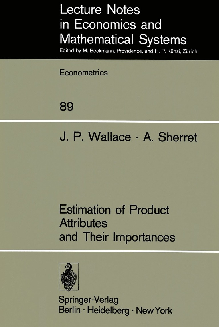 Estimation of Product Attributes and Their Importances