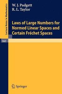 bokomslag Laws of Large Numbers for Normed Linear Spaces and Certain Frechet Spaces