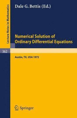 Proceedings of the Conference on the Numerical Solution of Ordinary Differential Equations 1