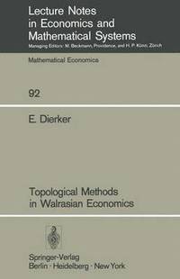 bokomslag Topological Methods in Walrasian Economics