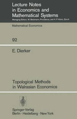 bokomslag Topological Methods in Walrasian Economics