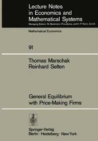 bokomslag General Equilibrium with Price-Making Firms
