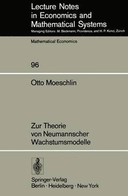 Zur Theorie von Neumannscher Wachstumsmodelle 1