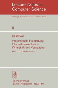 bokomslag GI-BIFOA Internationale Fachtagung: Informationszentren in Wirtschaft und Verwaltung