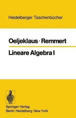 bokomslag Lineare Algebra I