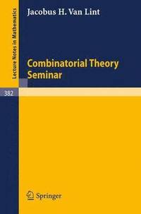 bokomslag Combinatorial Theory Seminar Eindhoven University of Technology