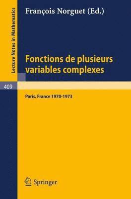 bokomslag Fonctions de Plusieurs Variables Complexes