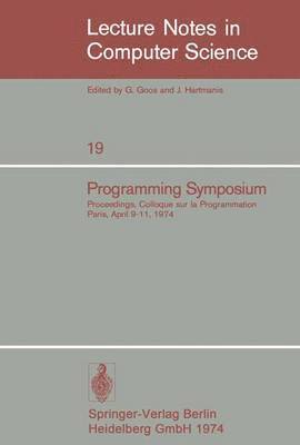B. Robinet - Programming Symposium, Häftad
