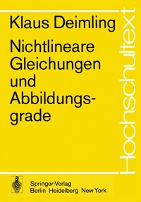 bokomslag Nichtlineare Gleichungen und Abbildungsgrade
