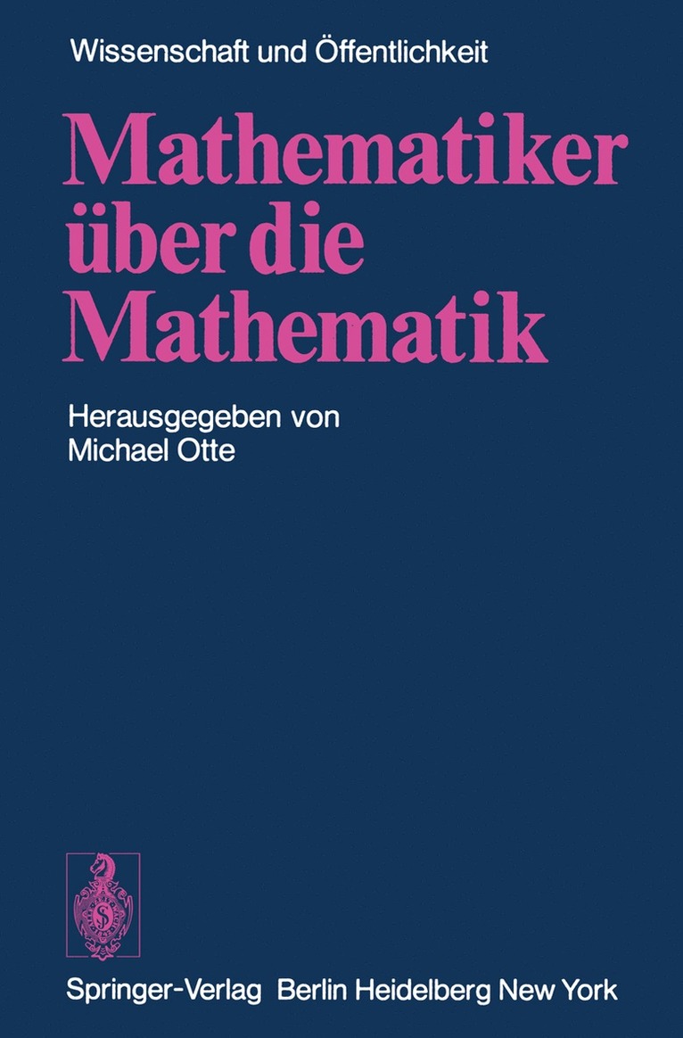 Mathematiker ber die Mathematik 1