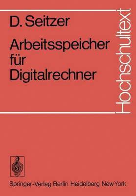 bokomslag Arbeitsspeicher fr Digitalrechner