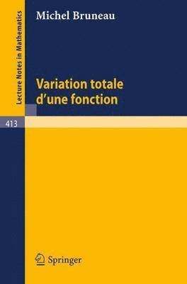 bokomslag Variation Totale d'une Fonction