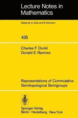 bokomslag Representations of Commutative Semitopological Semigroups