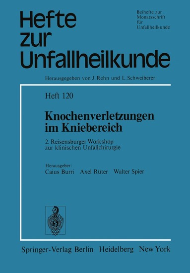 C. Burri, A. Rüter, W. Spier - Knochenverletzungen im Kniebereich, Häftad