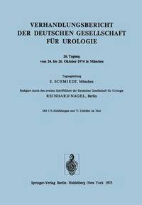 bokomslag Verhandlungsbericht der Deutschen Gesellschaft fr Urologie