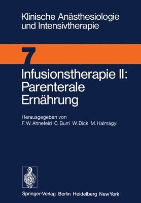 bokomslag Infusionstherapie II Parenterale Ernhrung