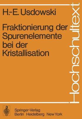 bokomslag Fraktionierung der Spurenelemente bei der Kristallisation