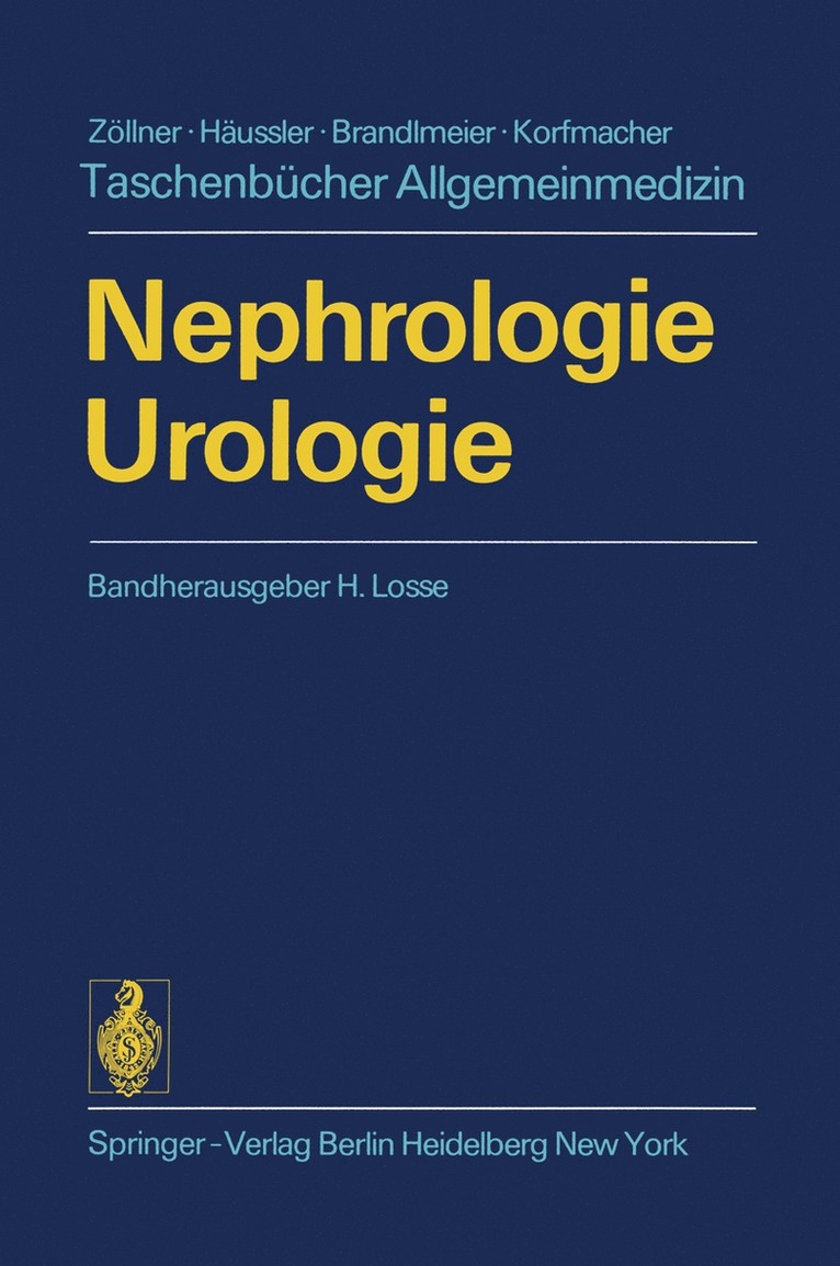 H. Loew, P. Mellin, H. Olbing, H. Losse - Nephrologie Urologie, Häftad