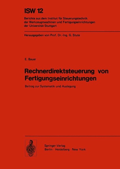 bokomslag Rechnerdirektsteuerung von Fertigungseinrichtungen