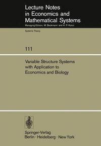 bokomslag Variable Structure Systems with Application to Economics and Biology