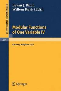 bokomslag Modular Functions of One Variable IV