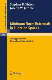 bokomslag Minimum Norm Extremals in Function Spaces