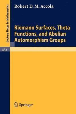 Riemann Surfaces, Theta Functions, and Abelian Automorphisms Groups 1