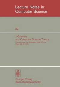 bokomslag -Calculus and Computer Science Theory