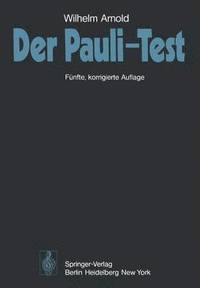 bokomslag Der Pauli-Test