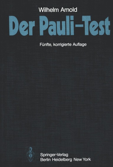 bokomslag Der Pauli-Test