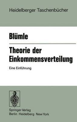 Theorie der Einkommensverteilung 1