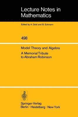 Model Theory and Algebra 1