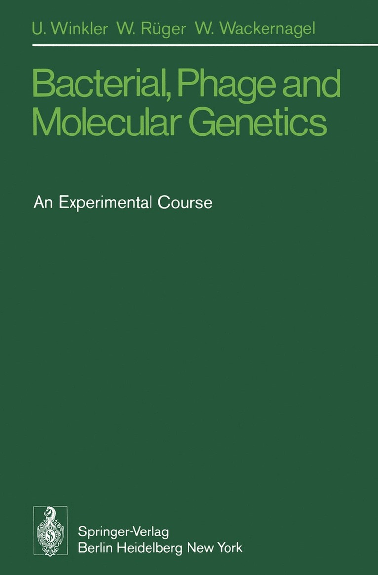 Bacterial, Phage and Molecular Genetics 1