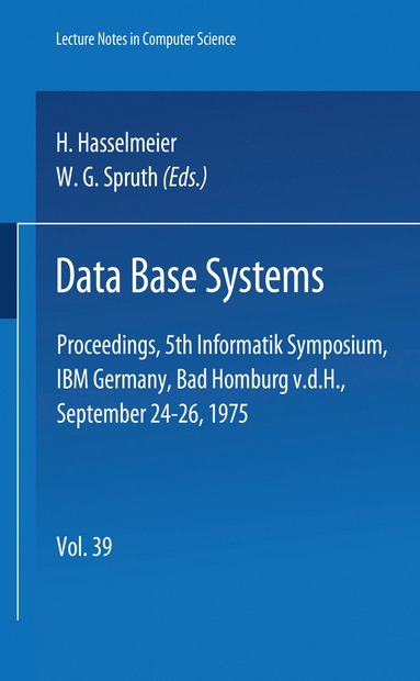 bokomslag Data Base Systems