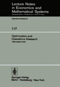 bokomslag Optimization and Operations Research