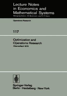 bokomslag Optimization and Operations Research